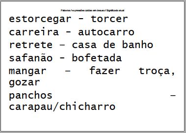 2405 lingua portuguesa desuso