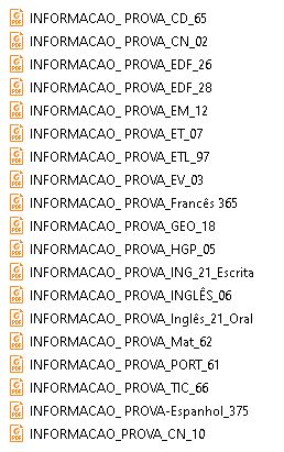 2406 informacoes prova