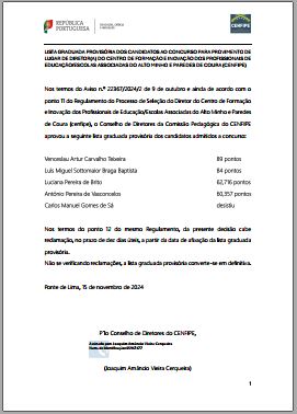 2411 concurso diretor cenfipe lista graduada provisoria