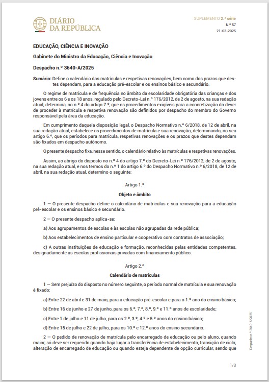 2504 aviso matriculas